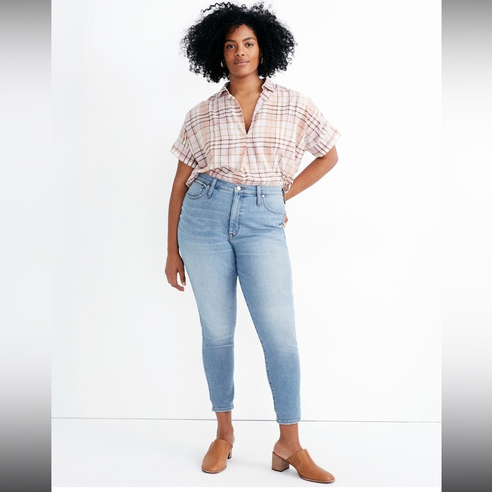 10" High-Rise Skinny Crop Jeans in Horne Wash